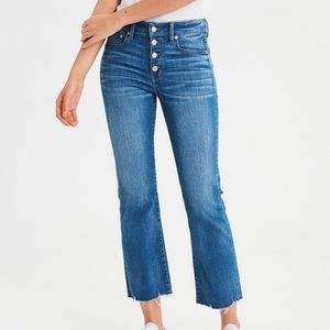 American Eagle Outfitters high rise crop flare